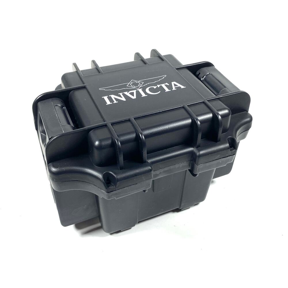 Invicta 1-Slot Waterproof Dive Impact Watch Case Storage Box Black DC1BLK NEW
